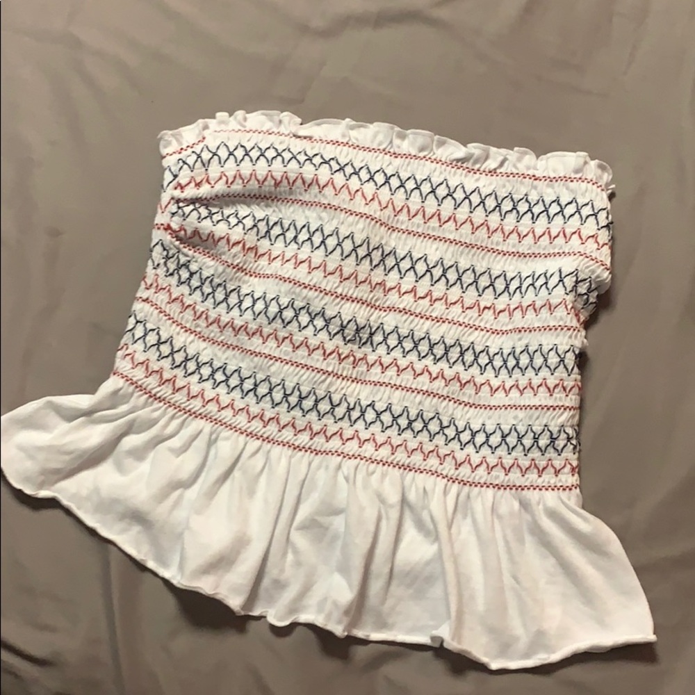 Strapless top